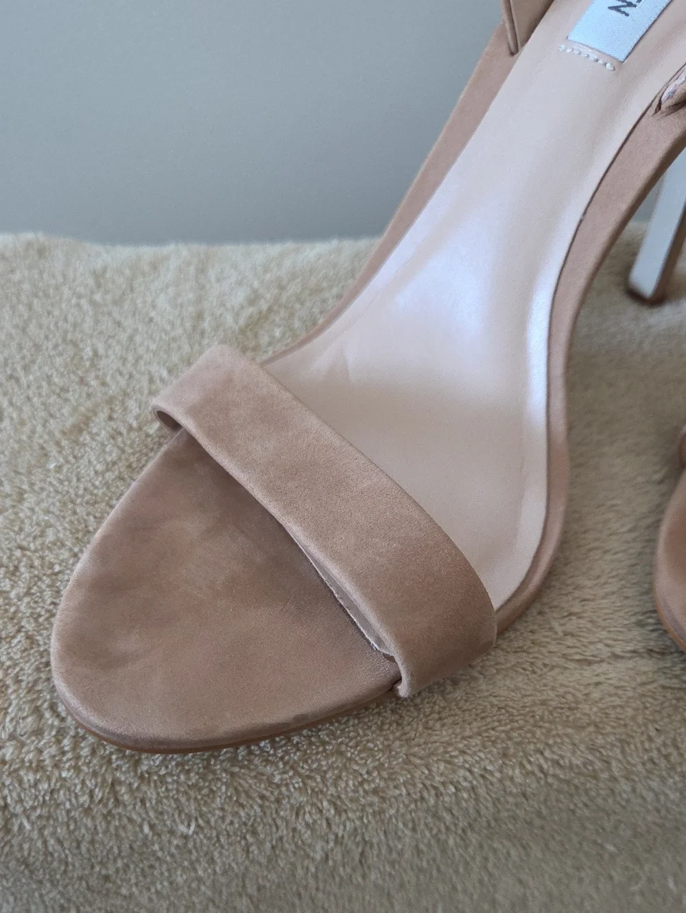 Steve Madden Faux Suede Heeled Sandal | Tan | US 10